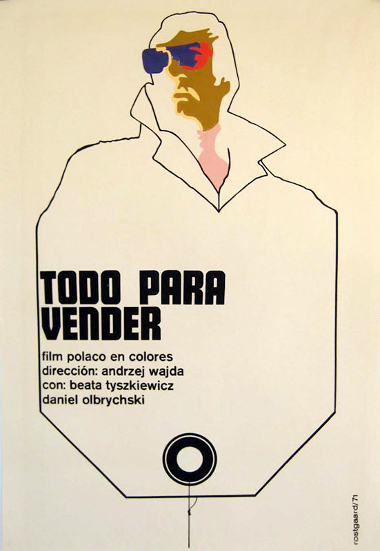 Hiszpański plakat do "Wszystko na sprzedaż" Andrzeja Wajdy